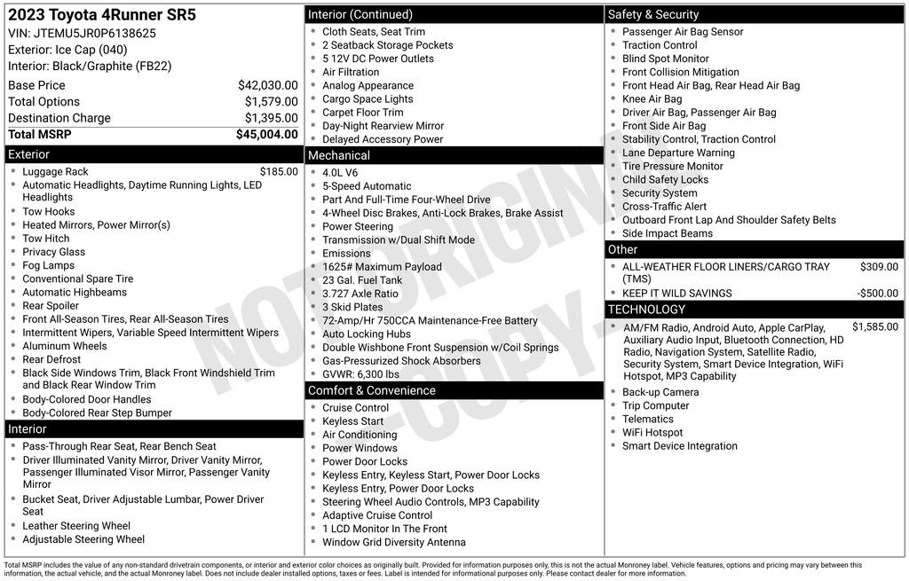 Used 2023 Toyota 4Runner SR5 image 35