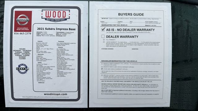 Used 2021 Subaru Impreza 2.0i image 19