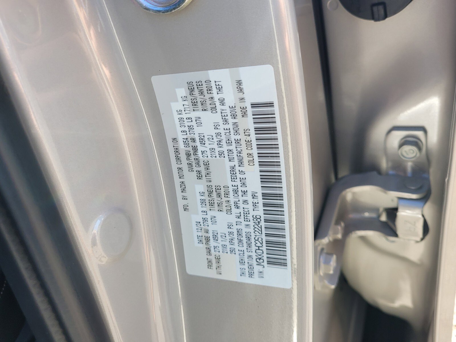 New 2025 MAZDA CX-90 3.3 Turbo S w/ Premium Package image 21