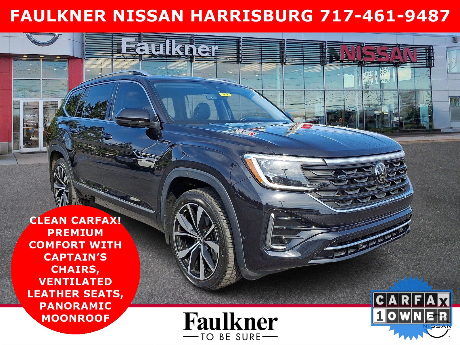 Used 2024 Volkswagen Atlas SEL Premium R-Line AWD/4WD image 1