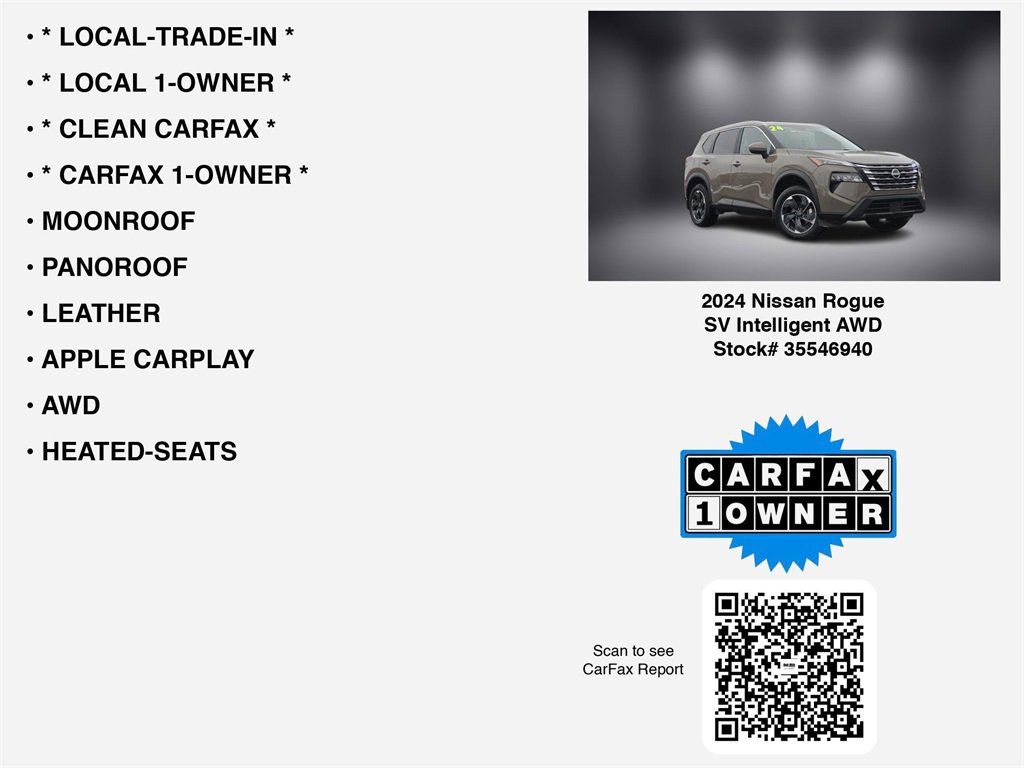 Certified 2024 Nissan Rogue SV w/ SV Premium Package image 7