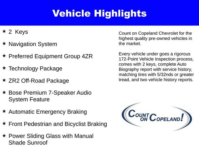 Certified 2026 Chevrolet Colorado ZR2 w/ Technology Package AWD/4WD image 3