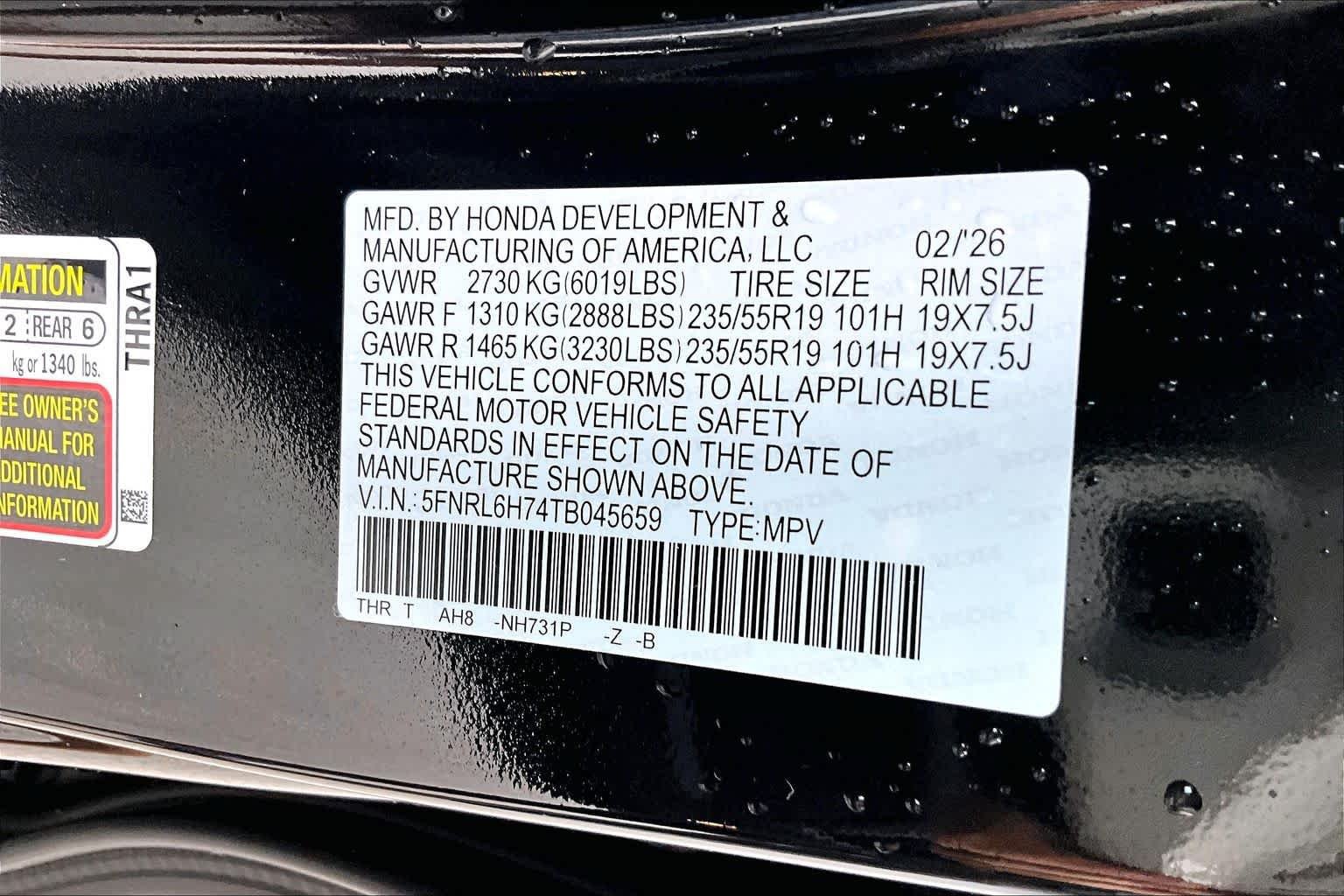 Used 2026 Honda Odyssey Sport-L image 33