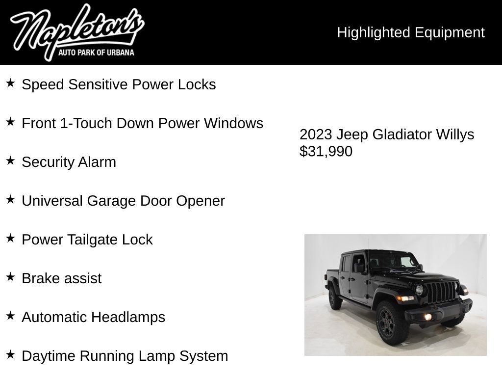 Used 2023 Jeep Gladiator Sport AWD/4WD image 16