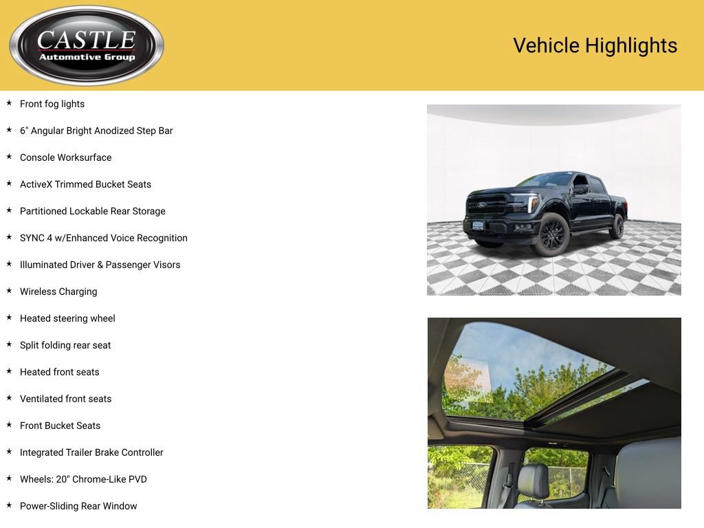 Used 2025 Ford F150 Lariat w/ Equipment Group 501A Mid AWD/4WD image 7