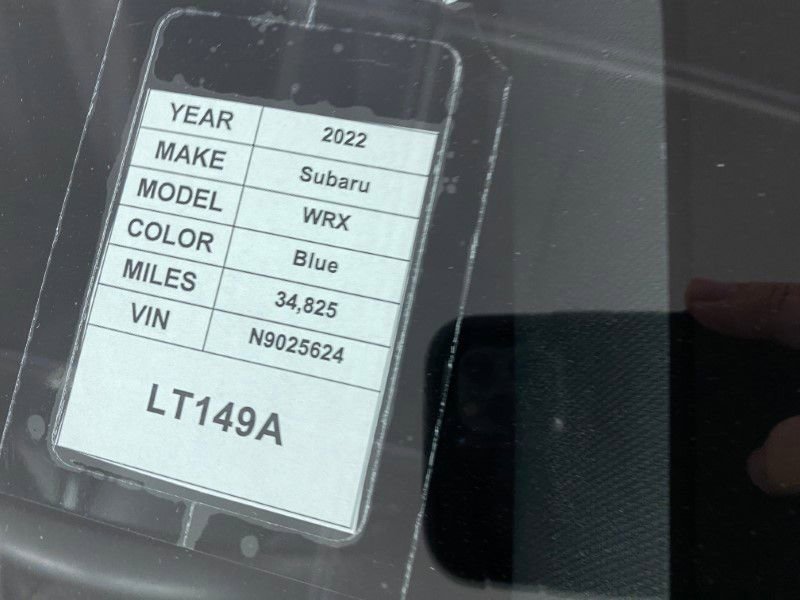 Used 2022 Subaru WRX Limited image 41