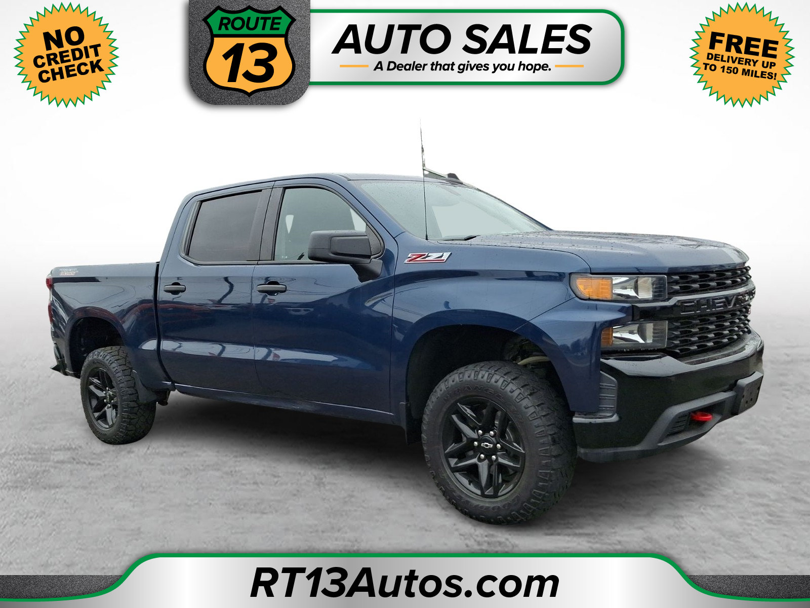 Used 2020 Chevrolet Silverado 1500 Custom Trail Boss w/ Custom Convenience Package AWD/4WD image 1