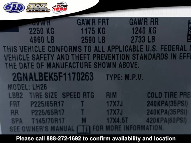 Used 2015 Chevrolet Equinox LT w/ Driver Convenience Package image 16