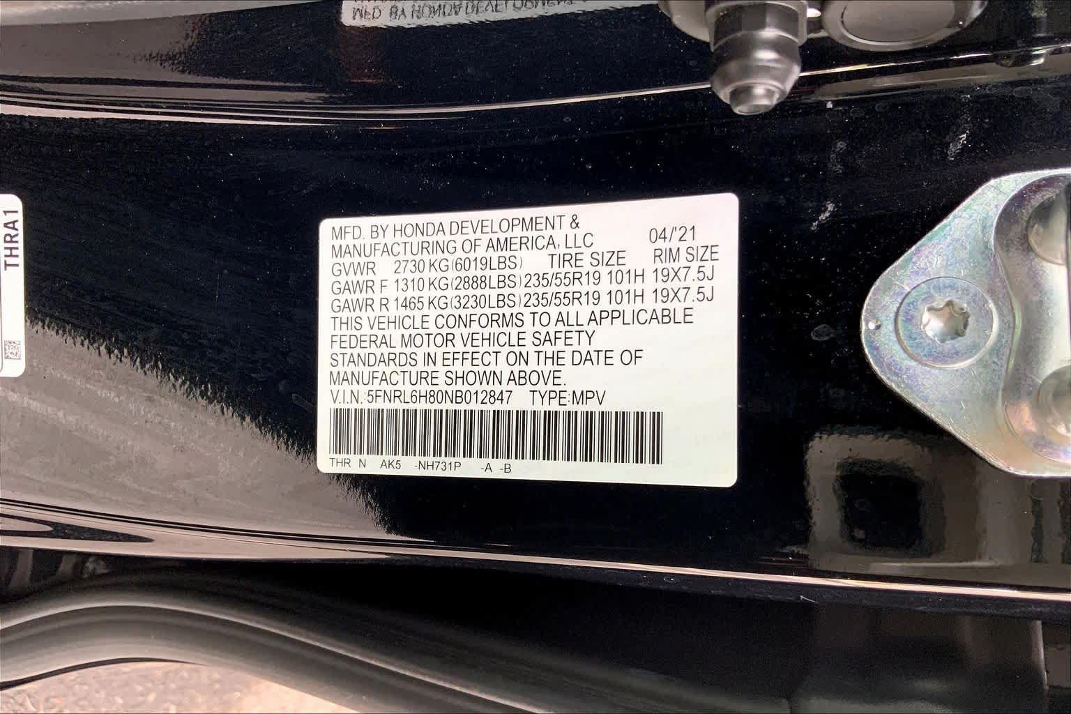 Used 2022 Honda Odyssey Touring image 34