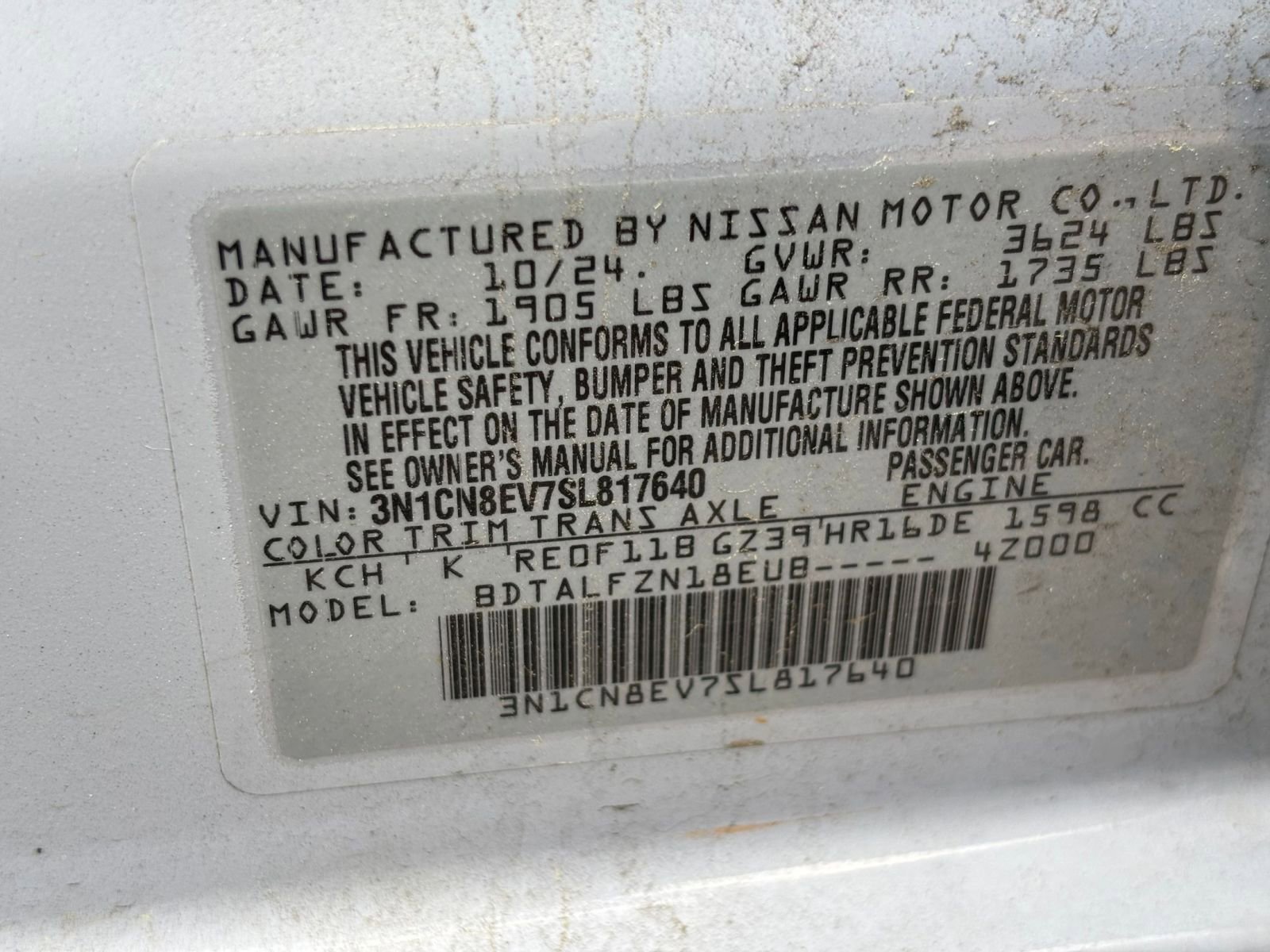 Used 2025 Nissan Versa SV FWD image 10