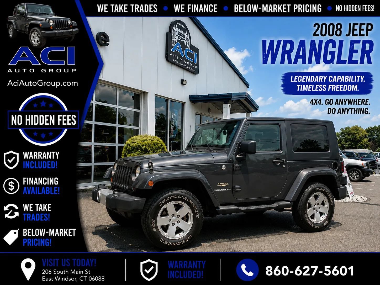 Used 2008 Jeep Wrangler Sahara w/ PWR Convenience Group AWD/4WD image 1