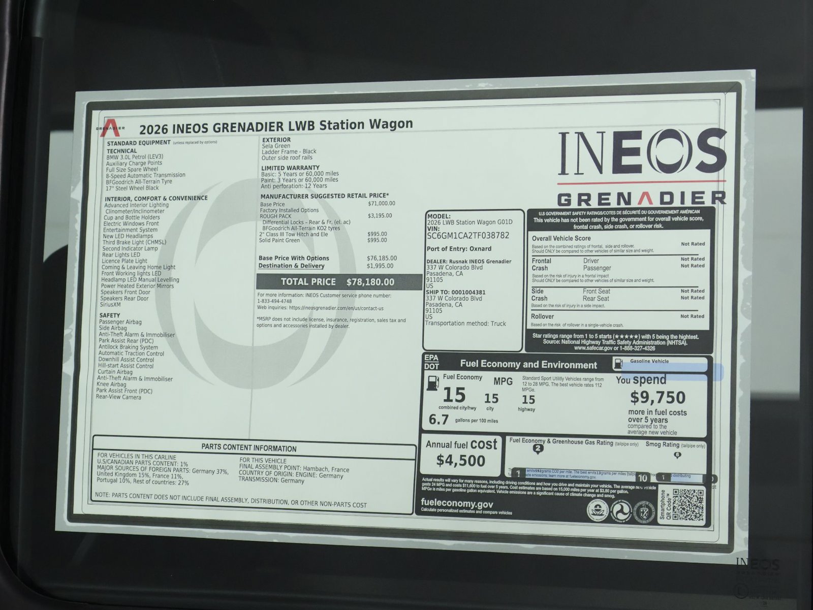 New 2026 INEOS Grenadier Station Wagon AWD/4WD image 23