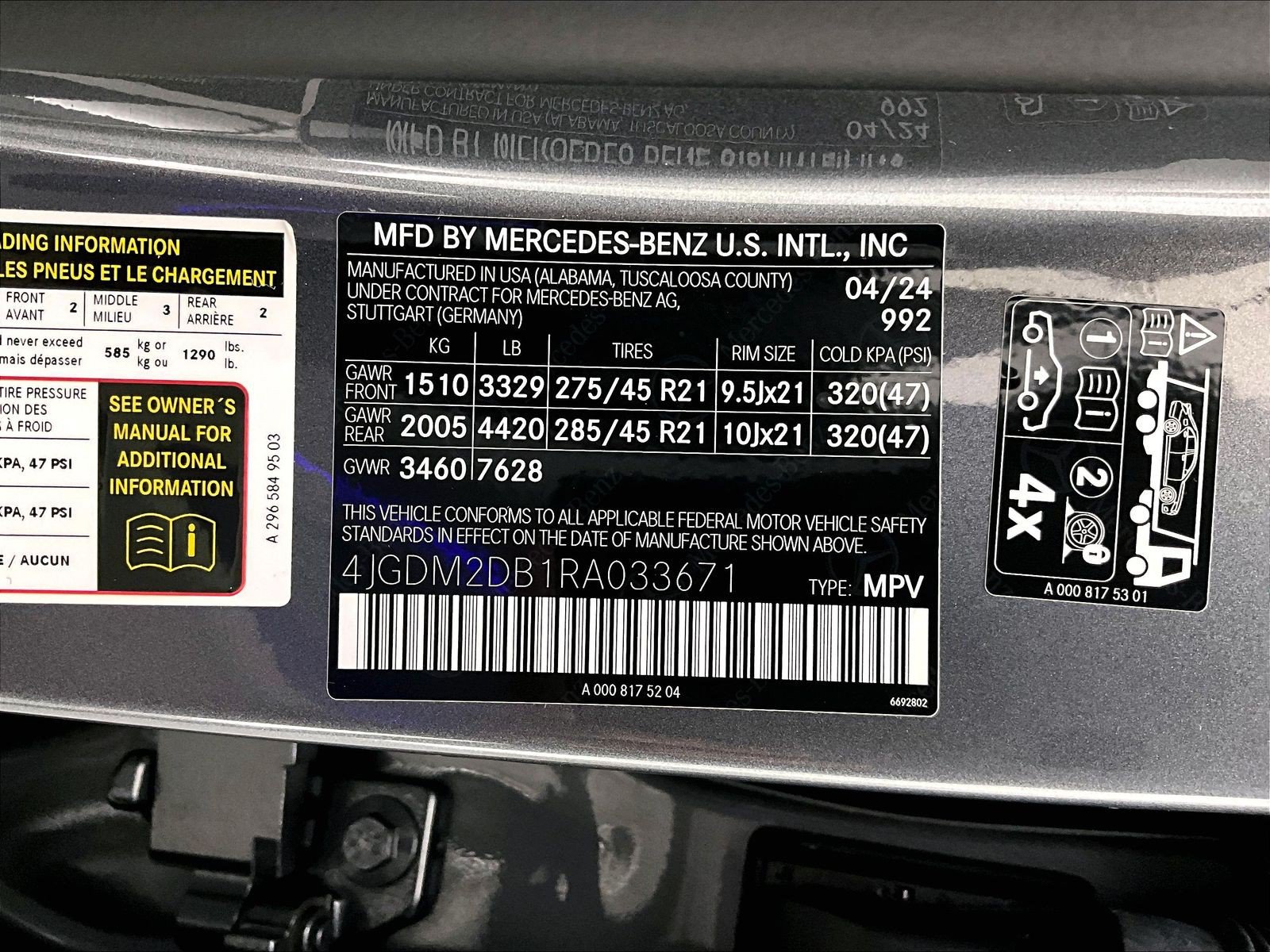 Certified 2024 Mercedes-Benz EQS 450+ SUV image 33