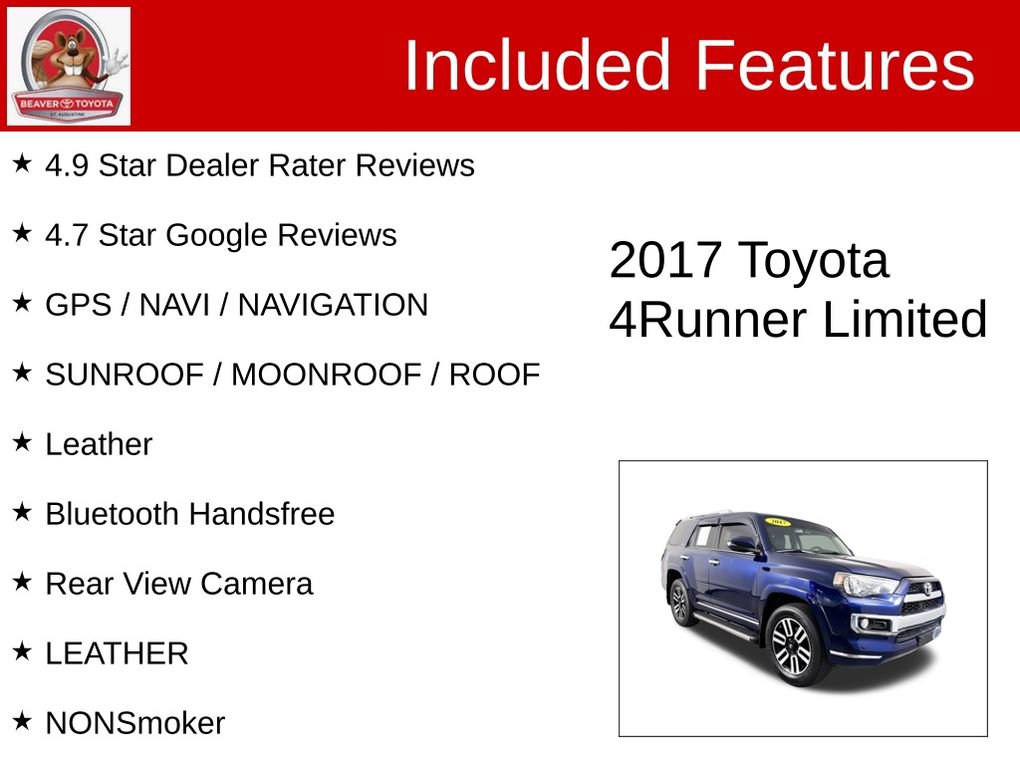Used 2017 Toyota 4Runner Limited AWD/4WD image 4