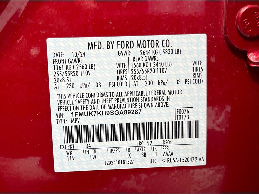 Used 2025 Ford Explorer ST-Line w/ Premium Package image 33