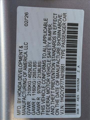 New 2026 Honda Accord Sport image 16