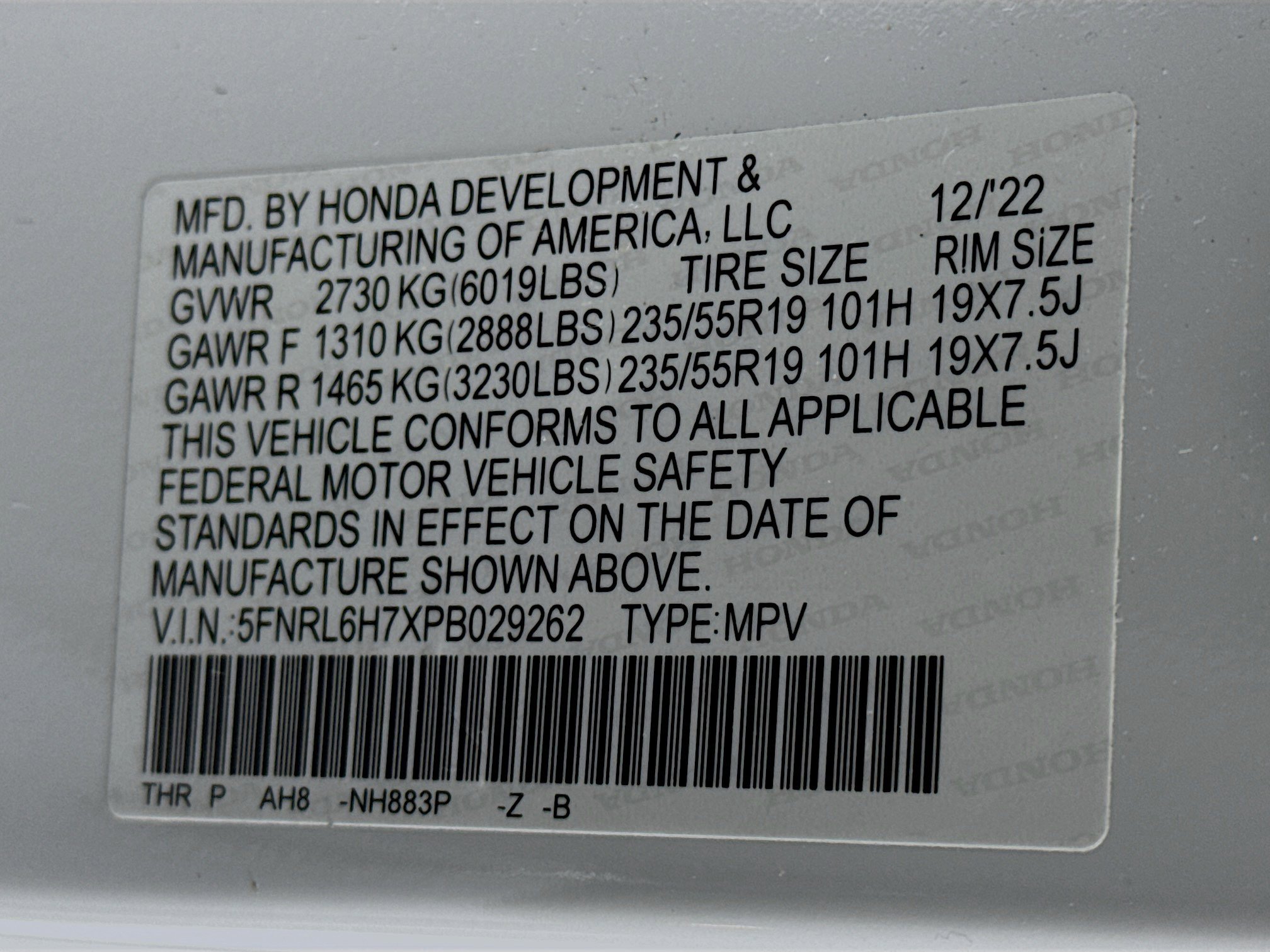 Certified 2023 Honda Odyssey Sport image 33