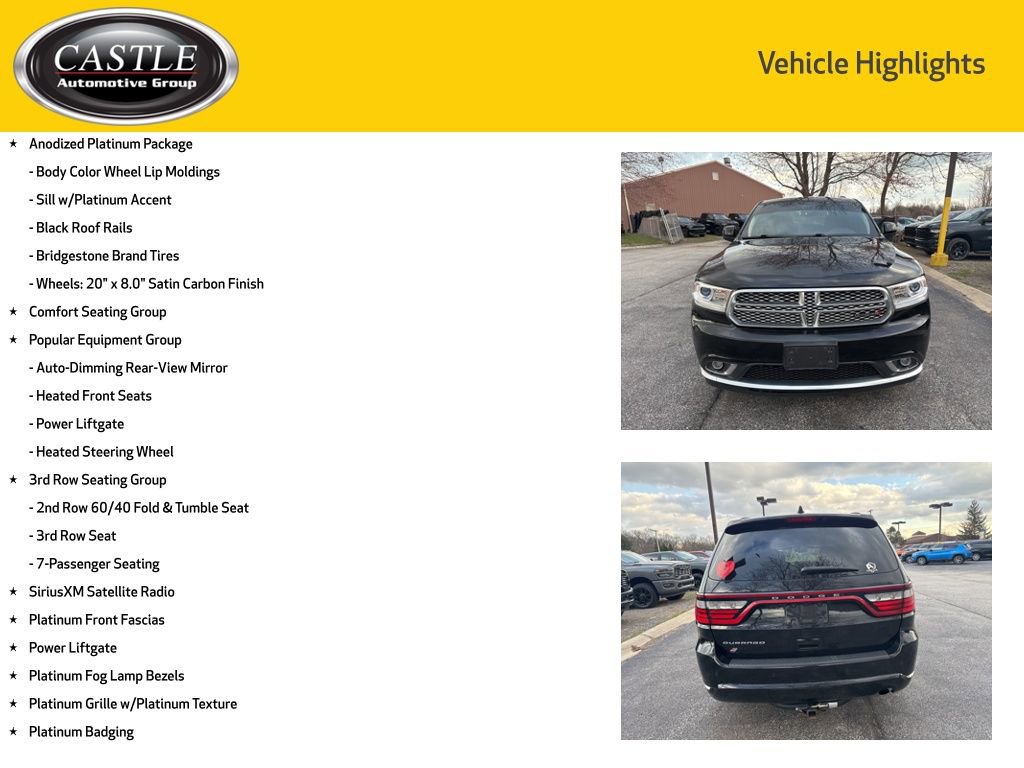 Used 2018 Dodge Durango SXT w/ Quick Order Package 2BB image 8