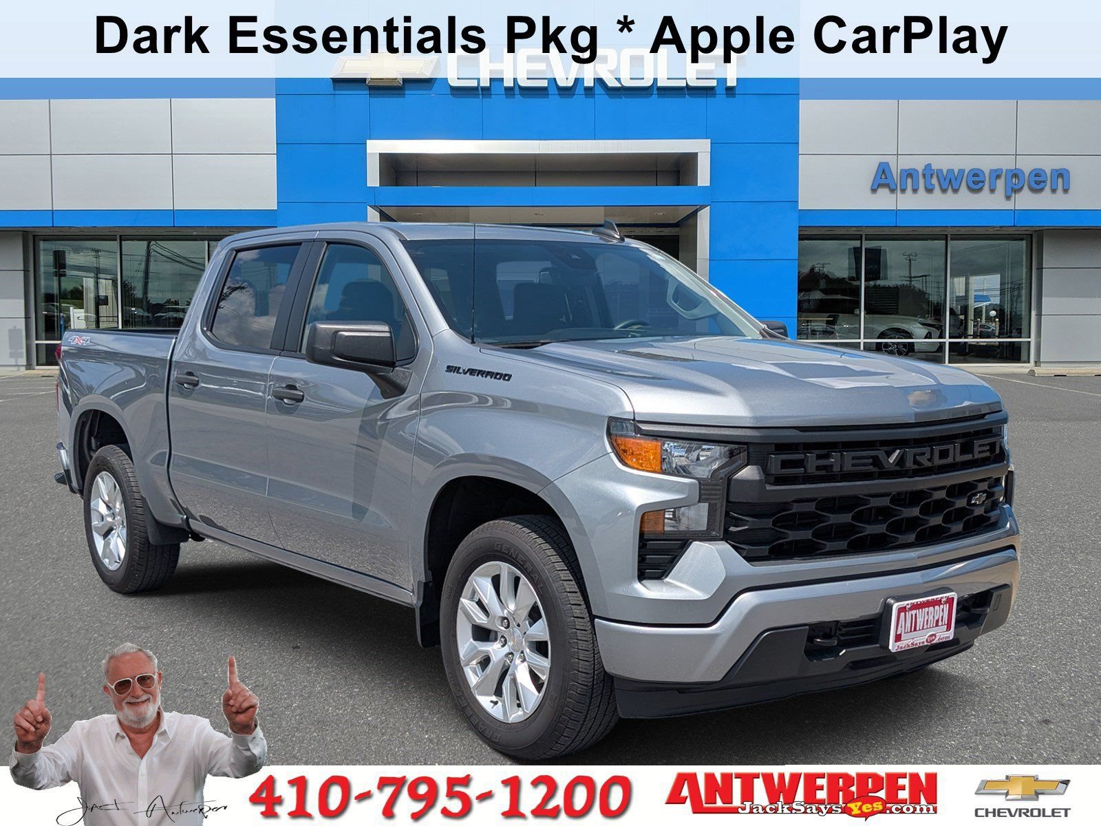 Used 2023 Chevrolet Silverado 1500 Custom w/ LPO, Dark Essentials Package
