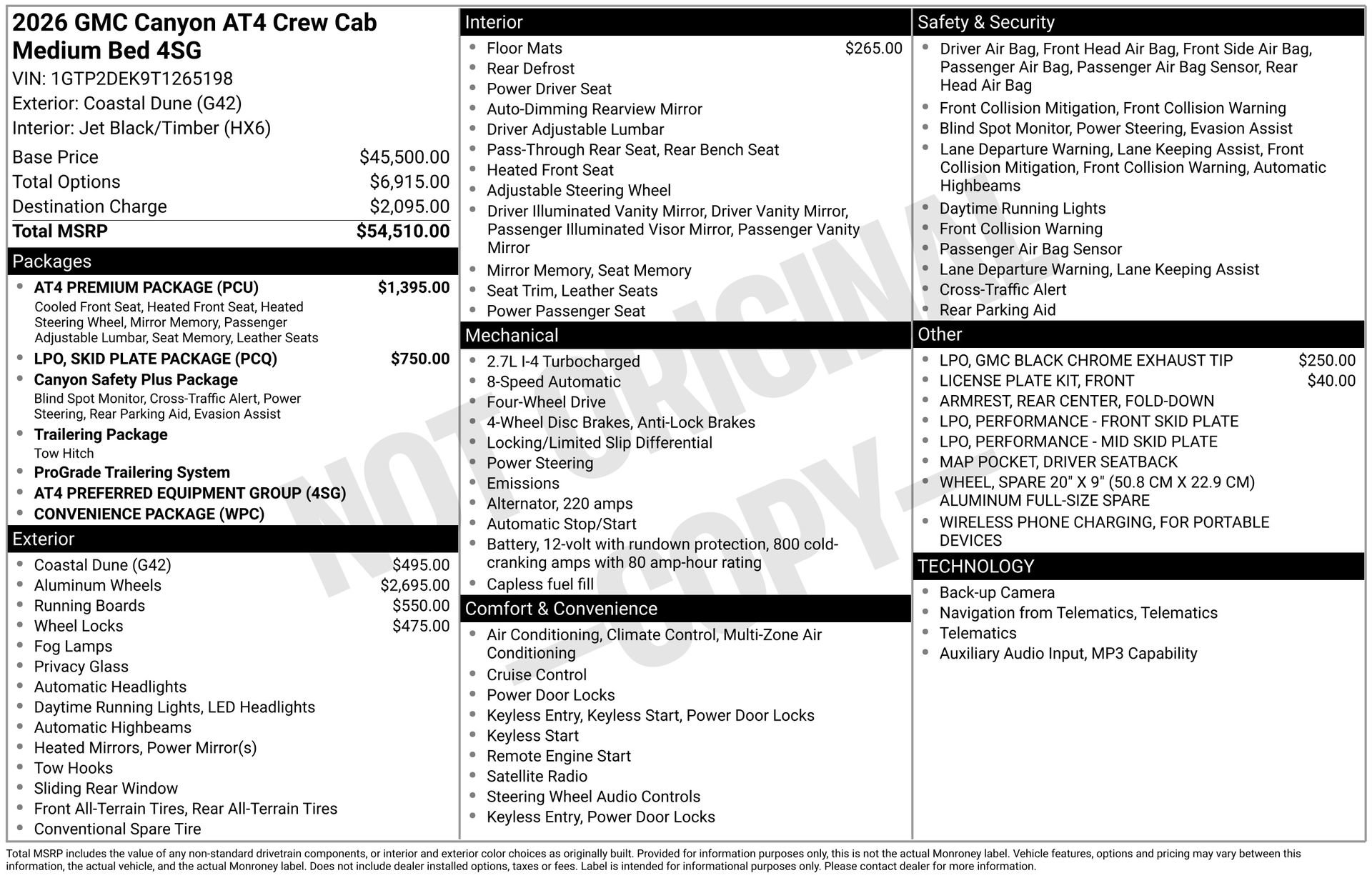 New 2026 GMC Canyon AT4 w/ AT4 Premium Package AWD/4WD image 5