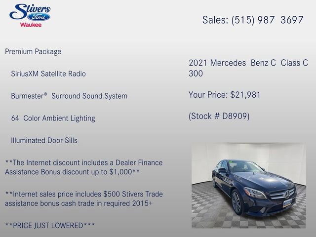 Used 2021 Mercedes-Benz C 300 4MATIC Sedan image 6