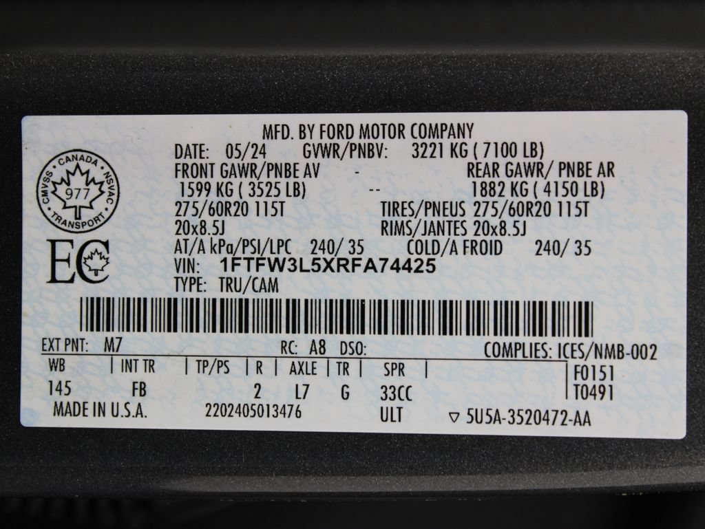 Used 2024 Ford F150 XLT w/ Equipment Group 302A MID AWD/4WD image 80