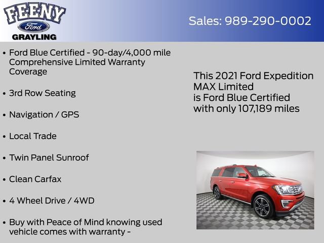 Used 2021 Ford Expedition Max Limited AWD/4WD image 5