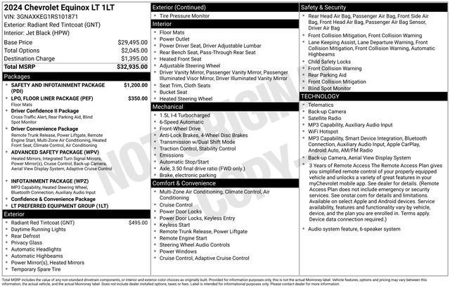 Used 2024 Chevrolet Equinox LT FWD image 2