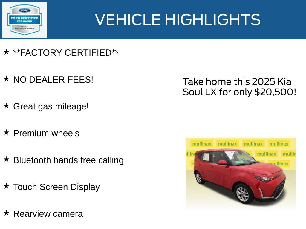 Used 2025 Kia Soul LX w/ LX Technology Package FWD image 12