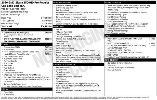 New 2026 GMC Sierra 2500 Pro w/ Convenience Package image 3