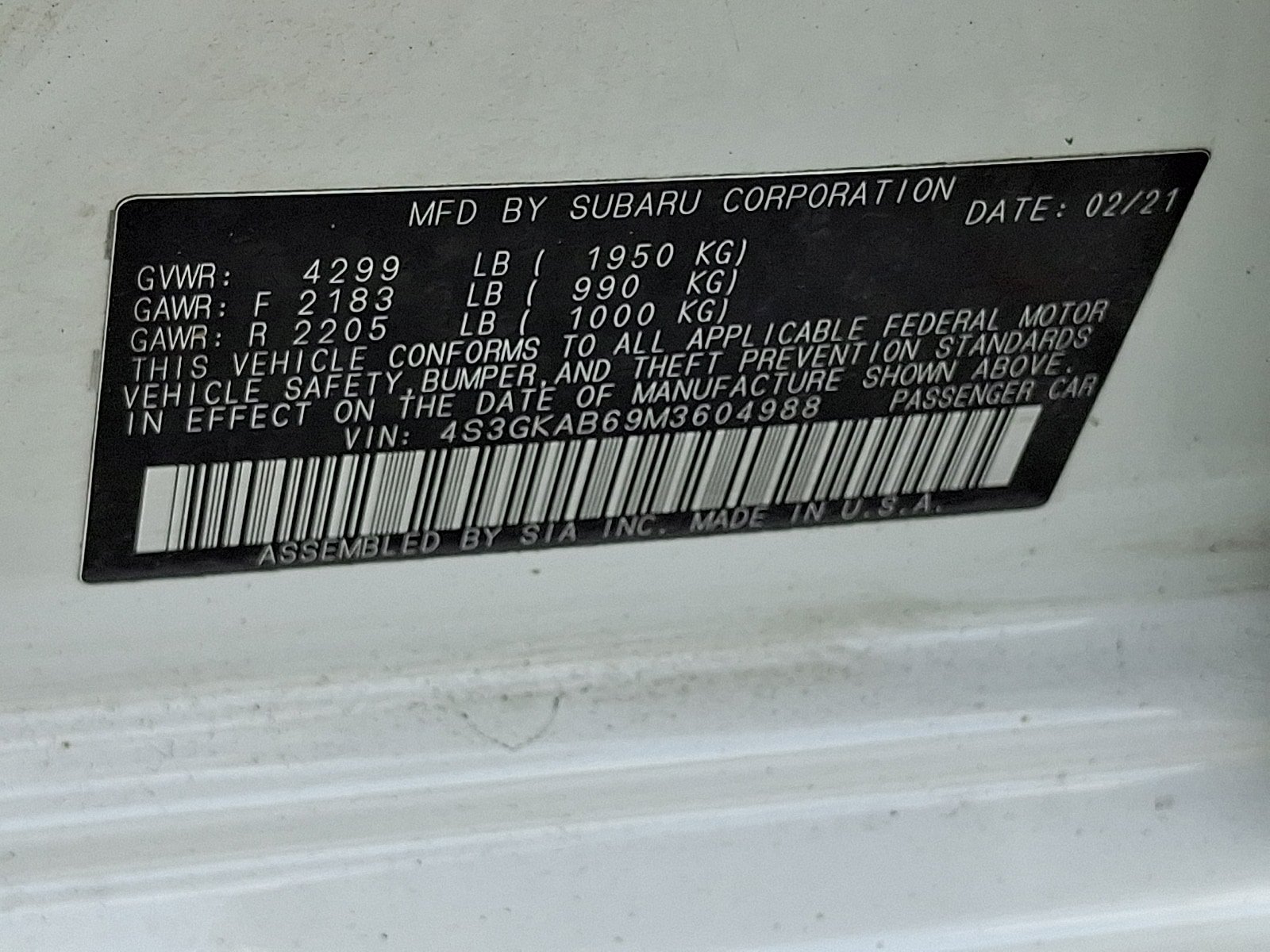 Used 2021 Subaru Impreza 2.0i AWD/4WD image 25