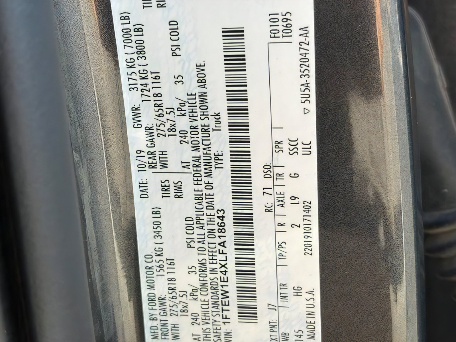 Used 2020 Ford F150 Lariat AWD/4WD image 32