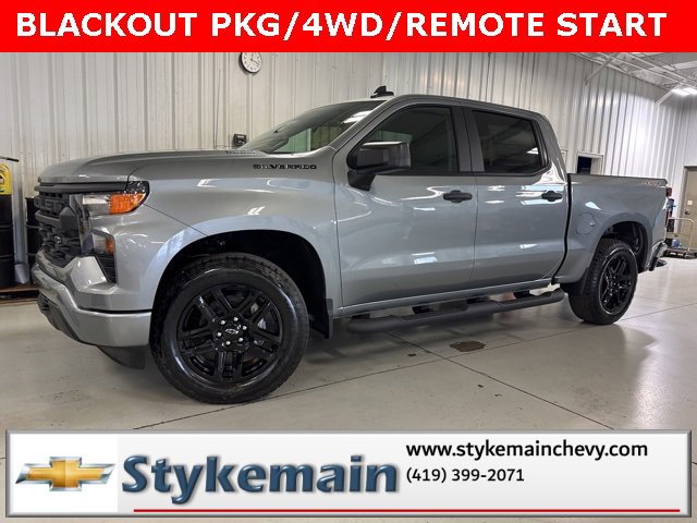 New 2026 Chevrolet Silverado 1500 Custom w/ Turbomax Blackout Package