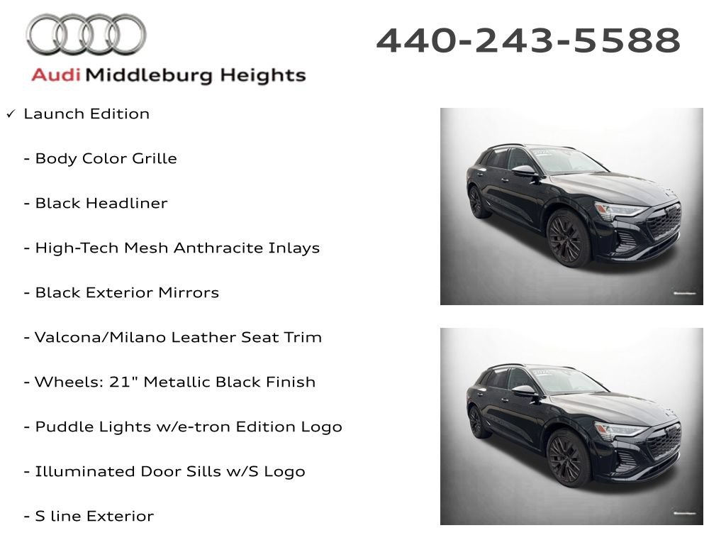 Used 2024 Audi Q8 e-tron Prestige w/ Prestige Package AWD/4WD image 12