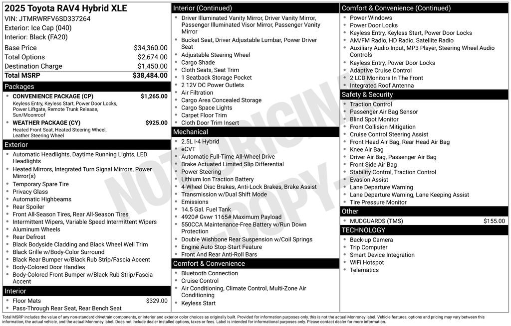 Certified 2025 Toyota RAV4 XLE w/ Convenience Package image 38