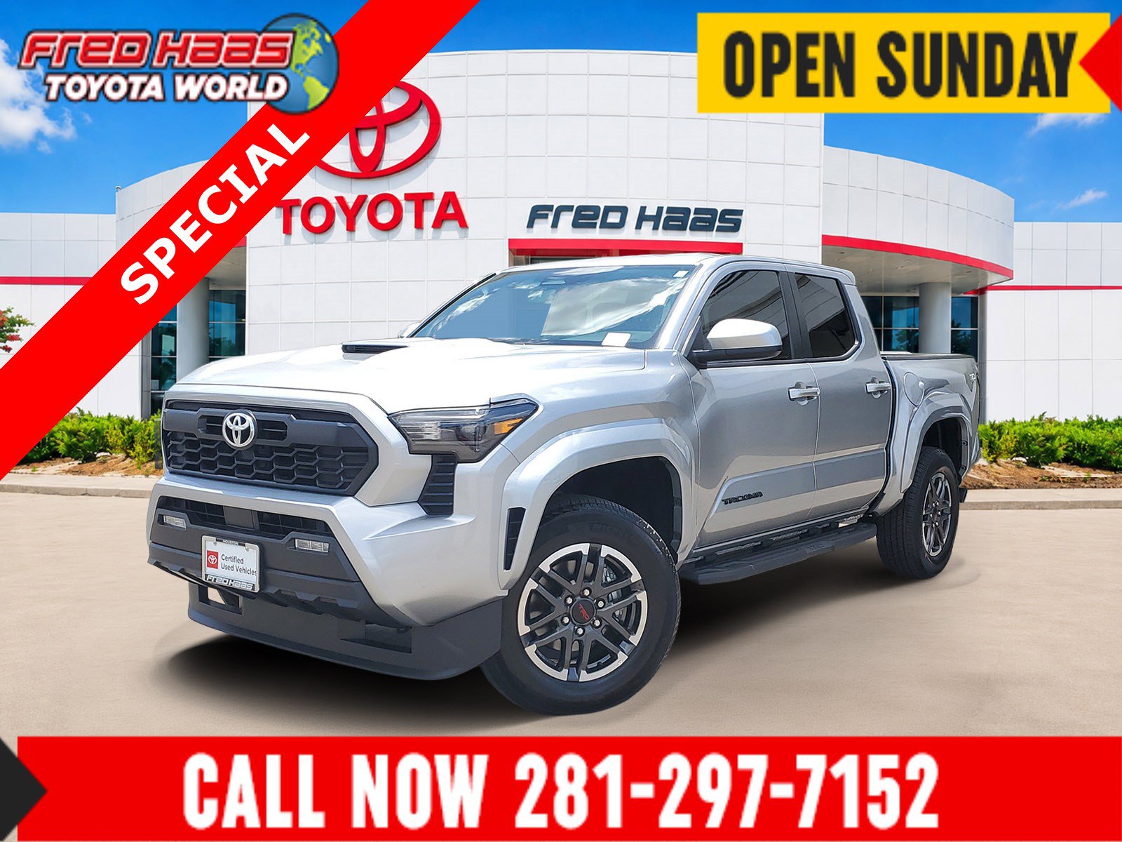 Certified 2025 Toyota Tacoma TRD Sport AWD/4WD image 1