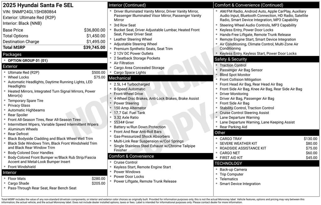 Used 2025 Hyundai Santa Fe SEL FWD image 29