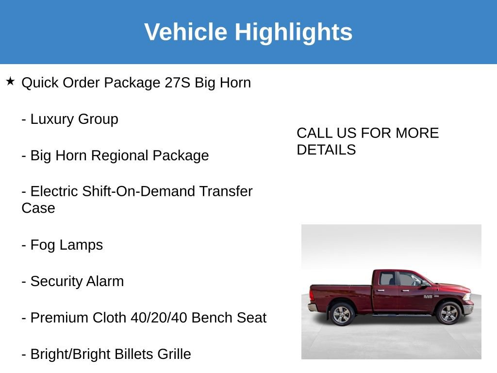 Used 2016 RAM 1500 Big Horn AWD/4WD image 8