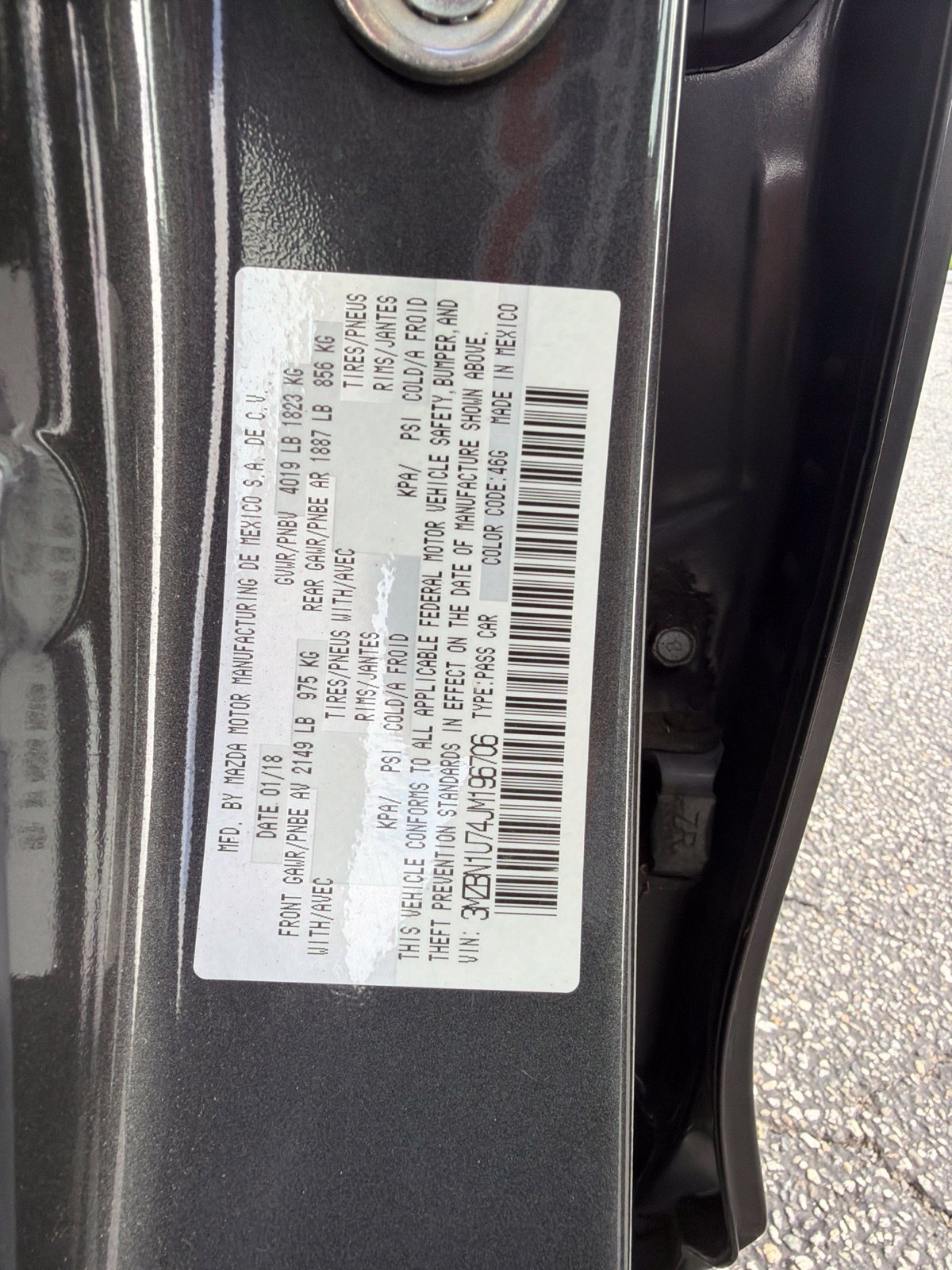 Used 2018 MAZDA MAZDA3 Sport w/ Preferred Equipment Package FWD image 7