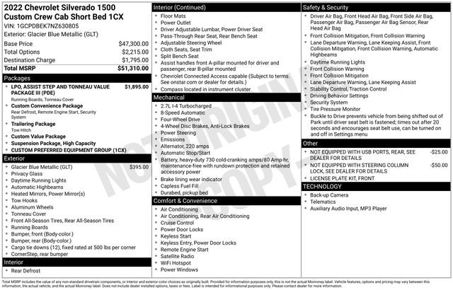 Used 2022 Chevrolet Silverado 1500 Custom image 33