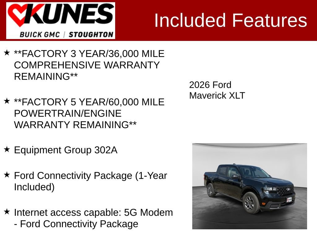 Used 2026 Ford Maverick XLT AWD/4WD image 3