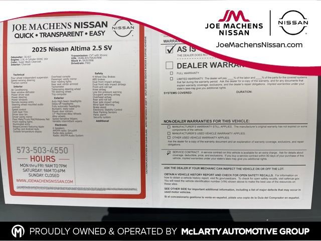Used 2025 Nissan Altima 2.5 SV image 31