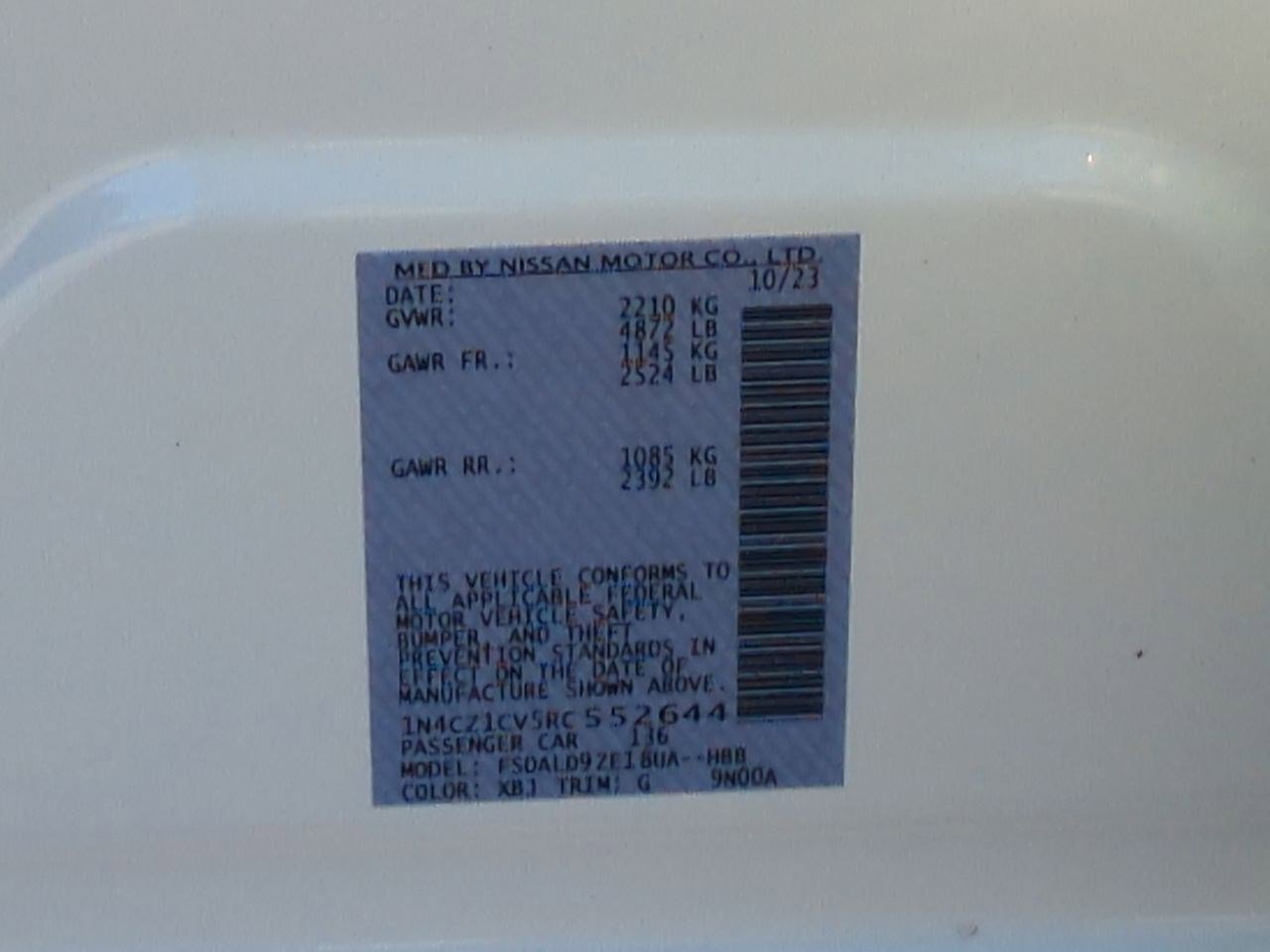 New 2024 Nissan Leaf SV Plus image 40