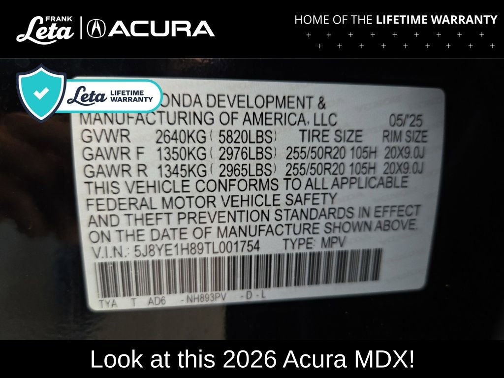 New 2026 Acura MDX w/ Advance Package image 42