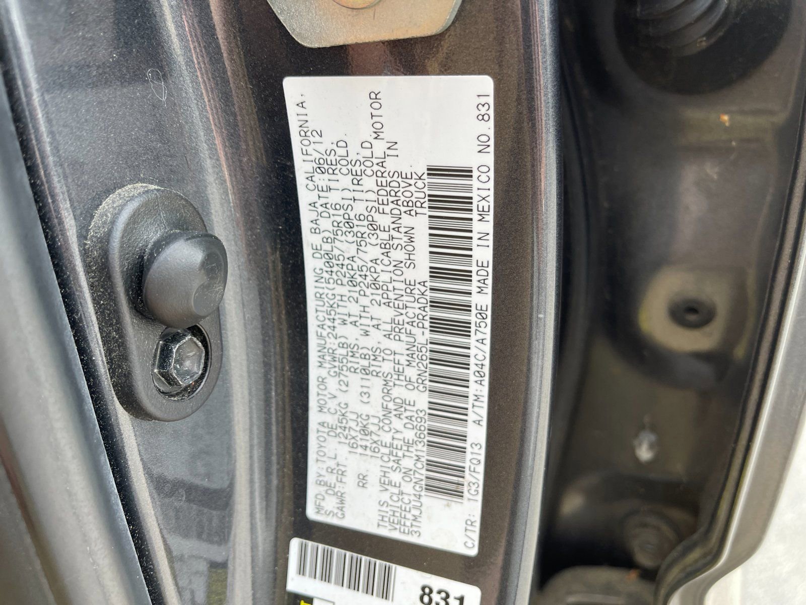 Used 2012 Toyota Tacoma PreRunner w/ SR5 Pkg RWD image 30