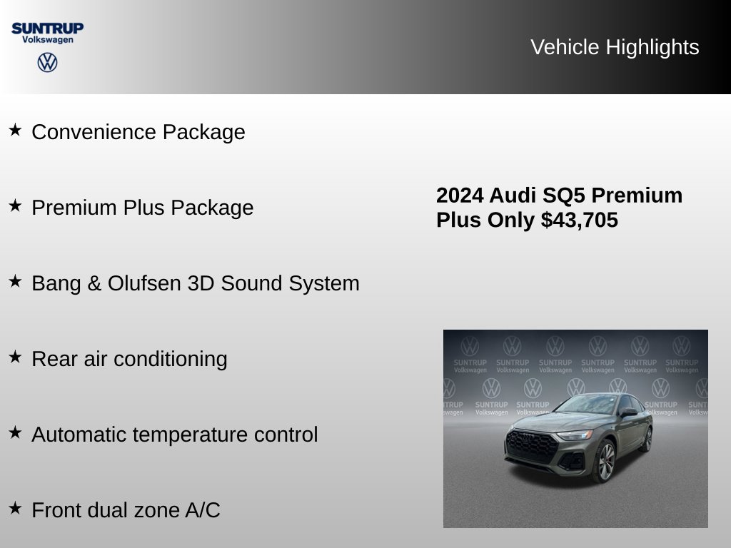 Used 2024 Audi SQ5 Premium Plus w/ S Sport Package AWD/4WD image 16