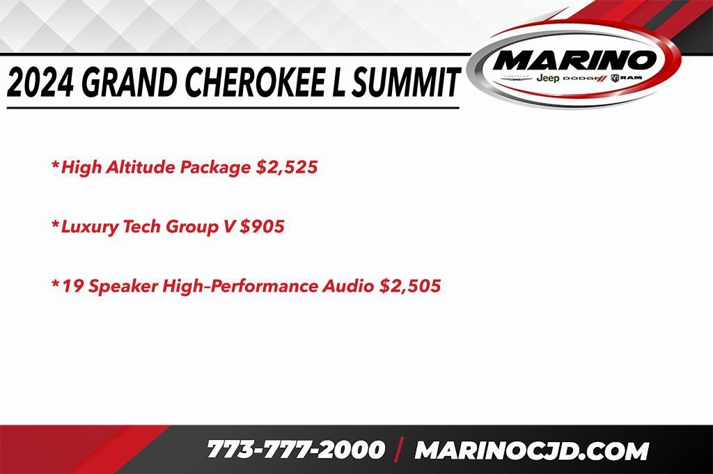 Certified 2024 Jeep Grand Cherokee L Summit w/ High Altitude Package image 3