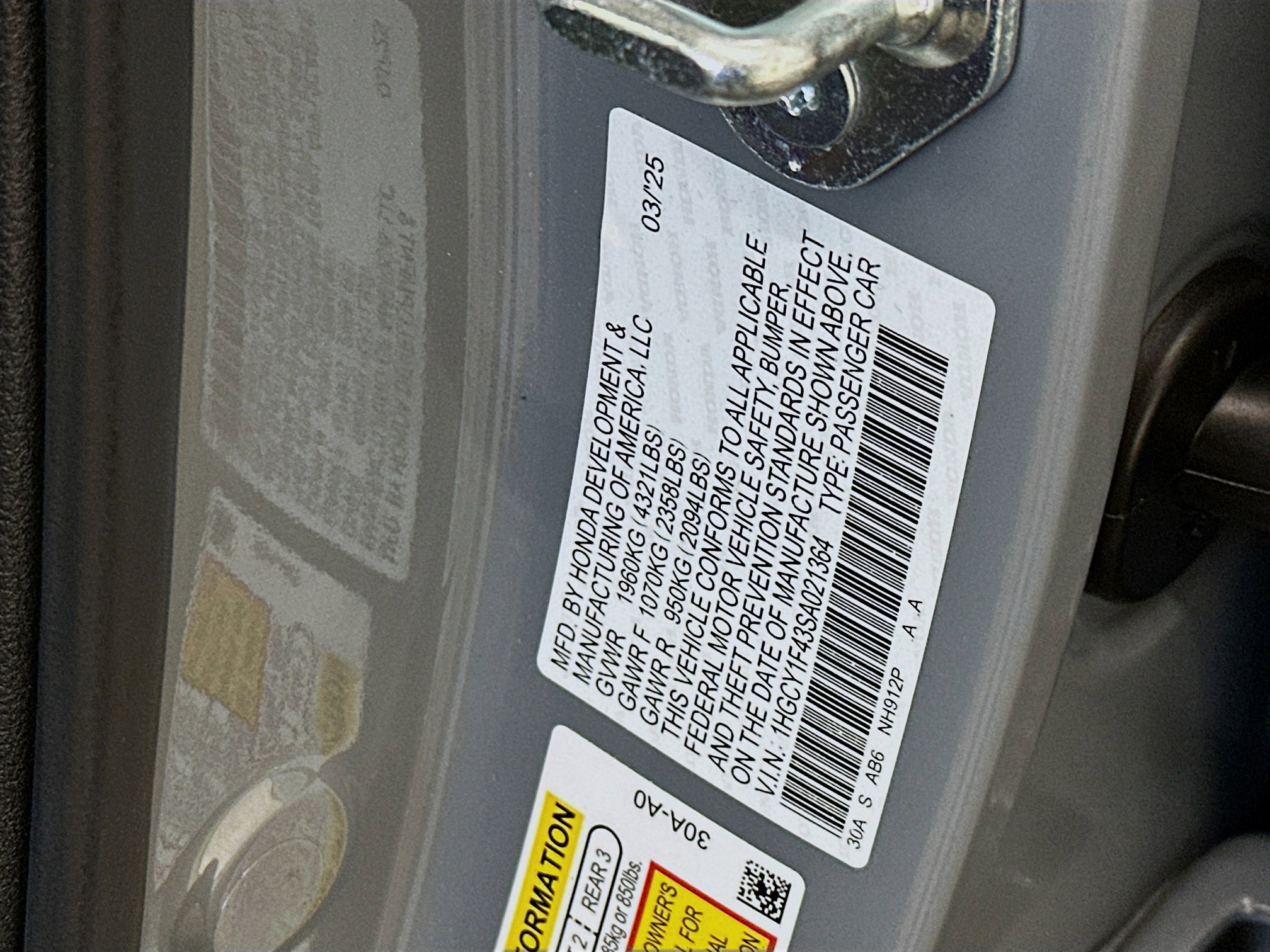 Used 2025 Honda Accord SE image 12