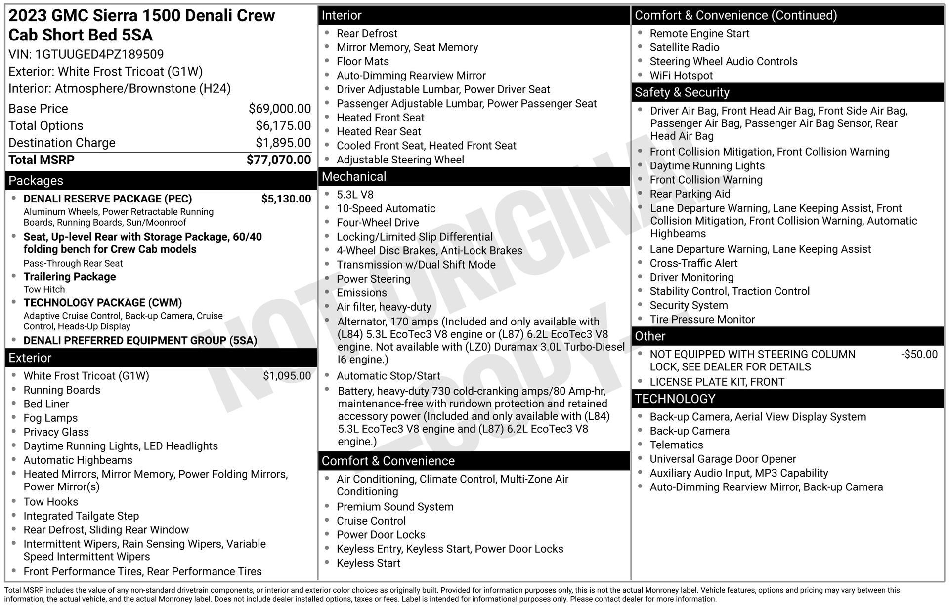 Used 2023 GMC Sierra 1500 Denali w/ Denali Reserve Package AWD/4WD image 4