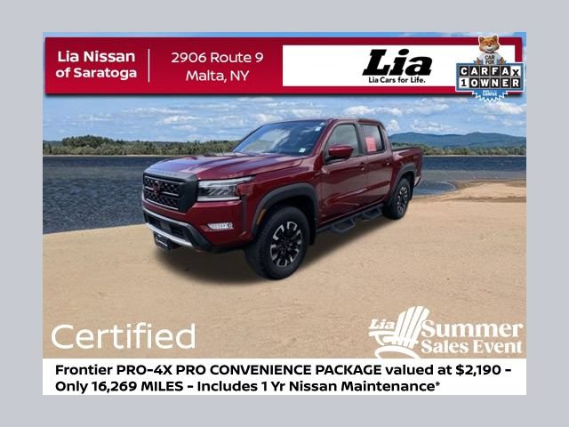 Certified 2023 Nissan Frontier PRO-4X w/ Pro Convenience Package